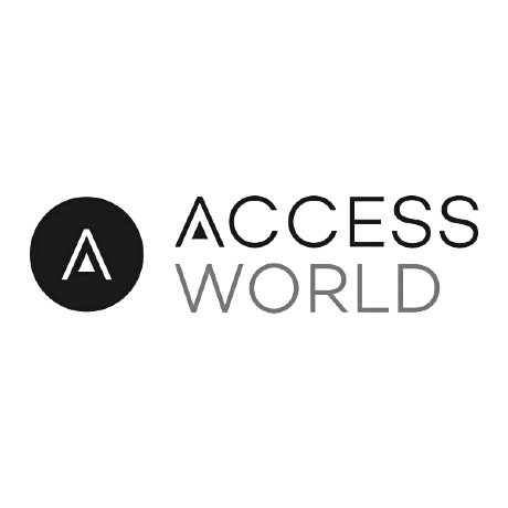 Access World logo - BW